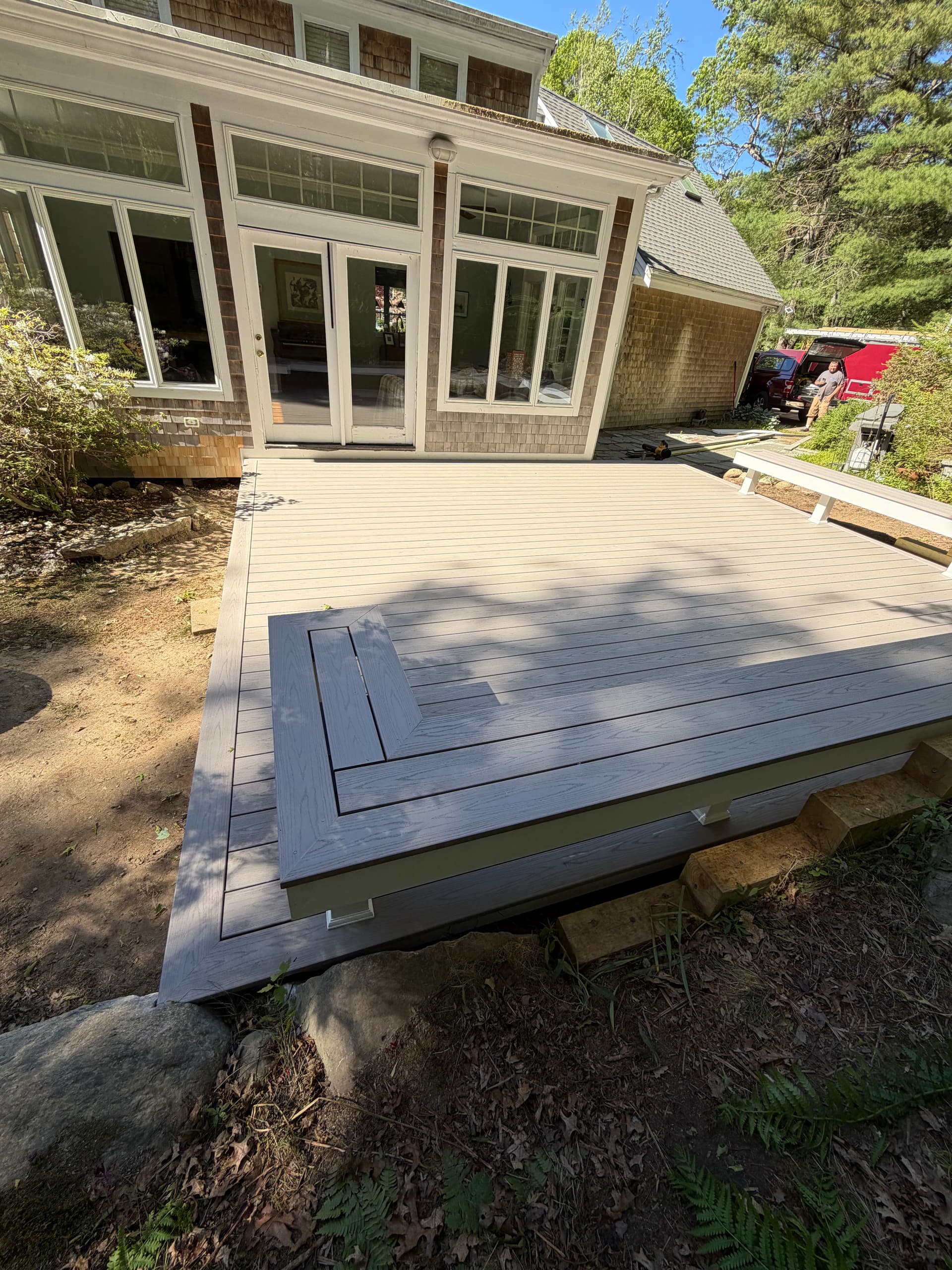Gallery photos for Custom Composite Deck Build in Sandwich MA: Image #2