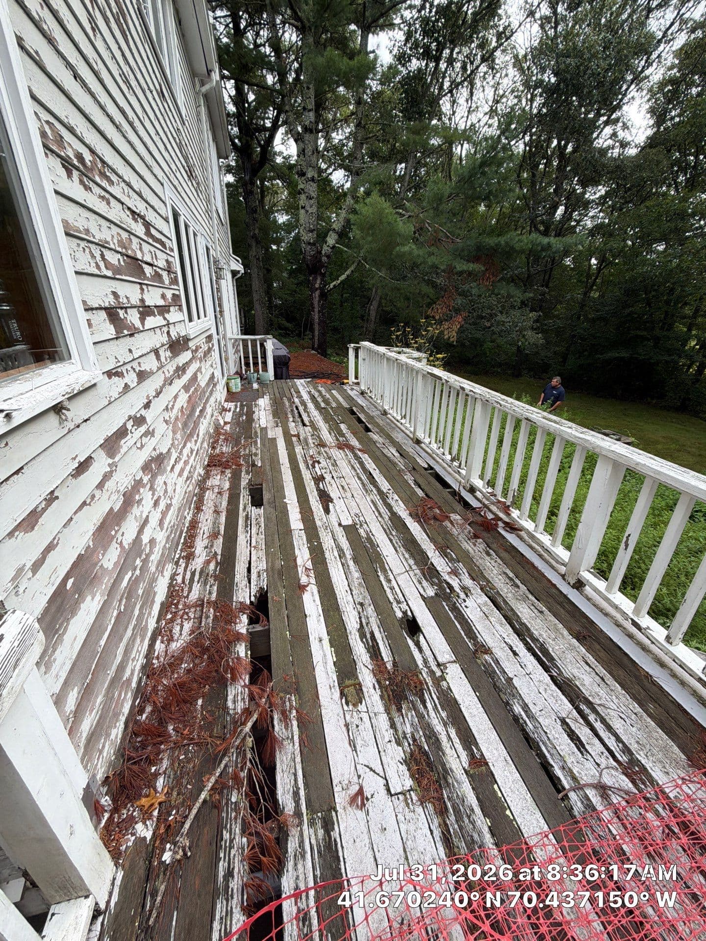 Gallery photos for Deck Rebuild Kicks Off in Marstons Mills - Demo and Footings Underway: Image #5