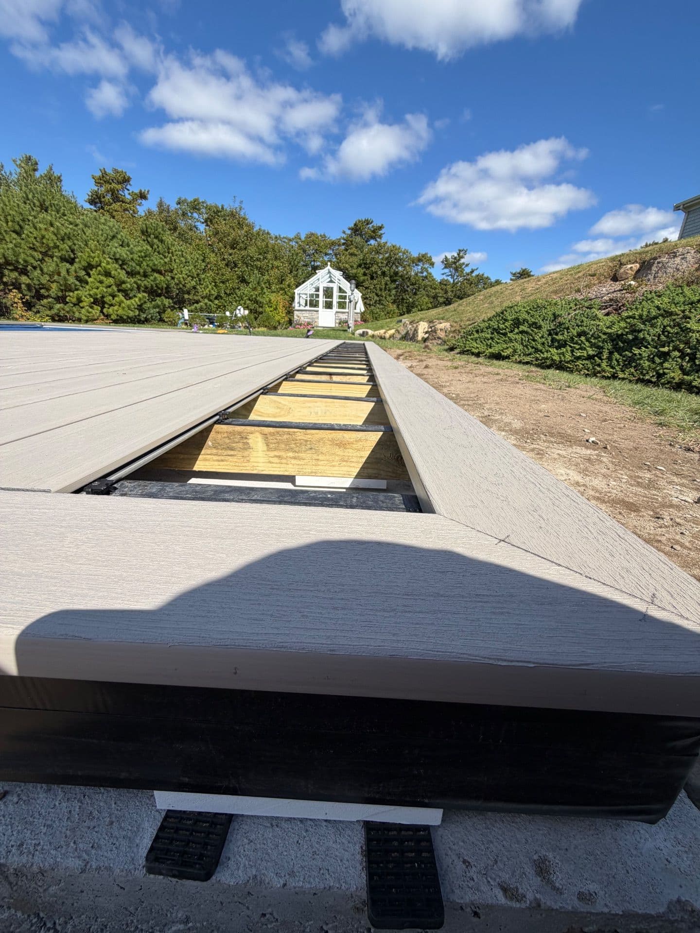 Deck Installation Near the Pool - Falmouth