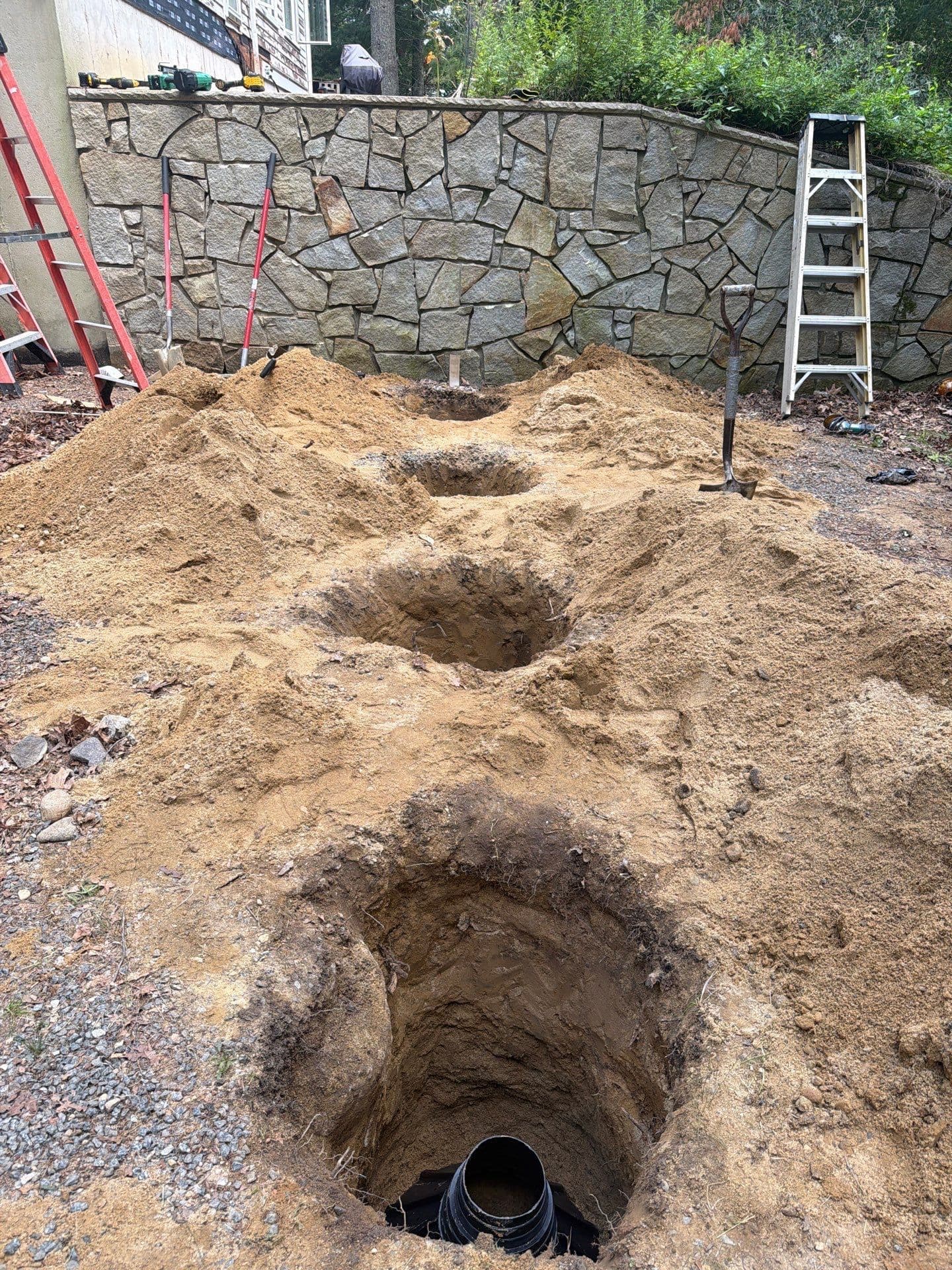 Deck Rebuild Kicks Off in Marstons Mills - Demo and Footings Underway image