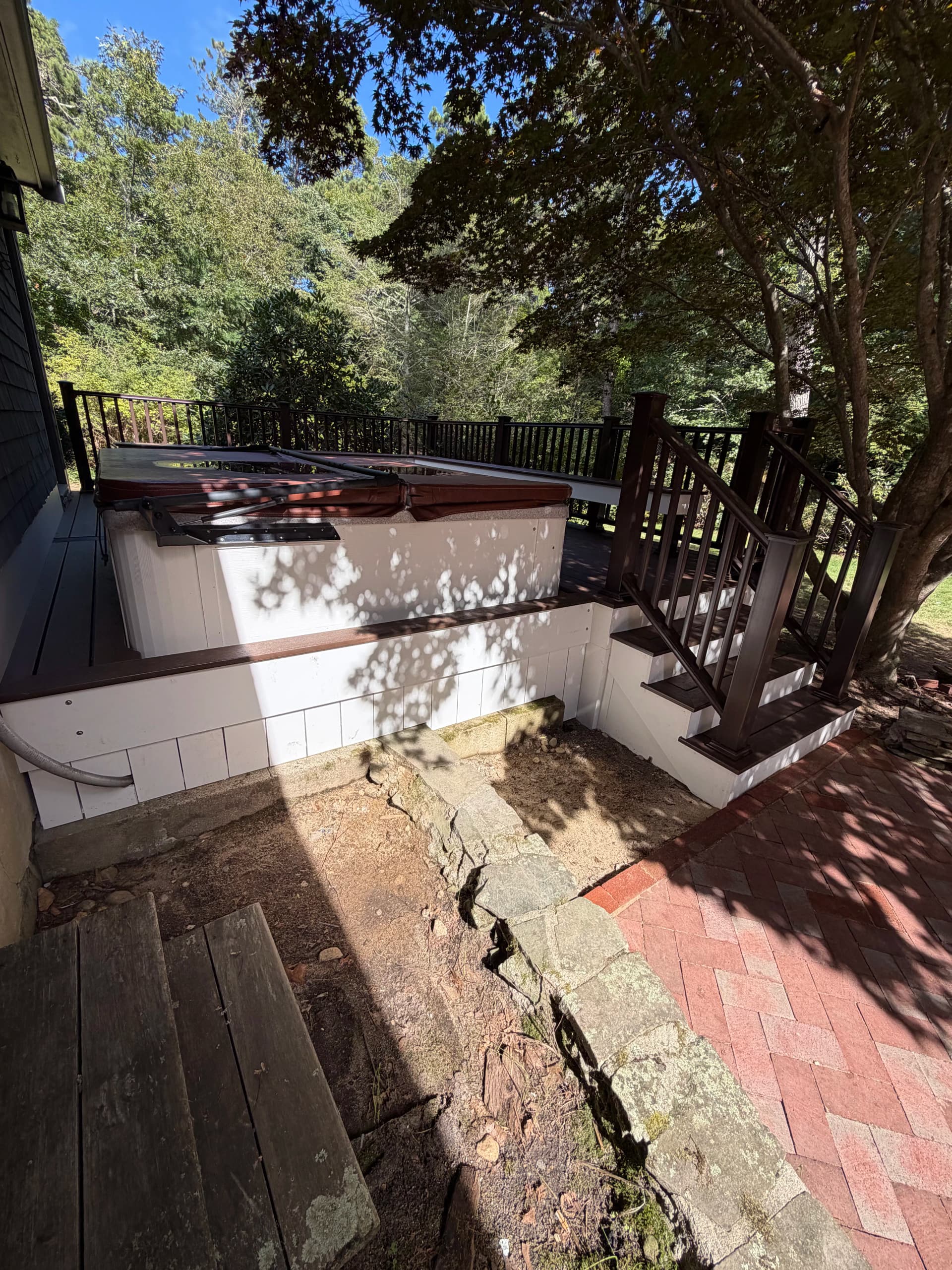 Gallery photos for Two Brand New Decks and a Hot Tub Exterior Refresh in Marstons Mills: Image #4