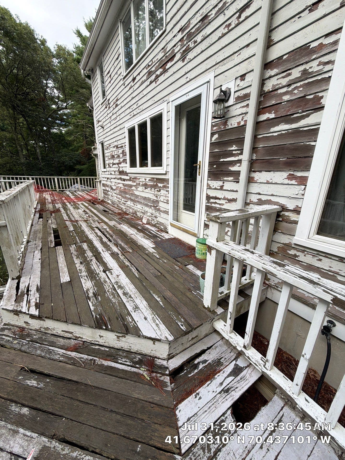 Gallery photos for Deck Rebuild Kicks Off in Marstons Mills - Demo and Footings Underway: Image #4