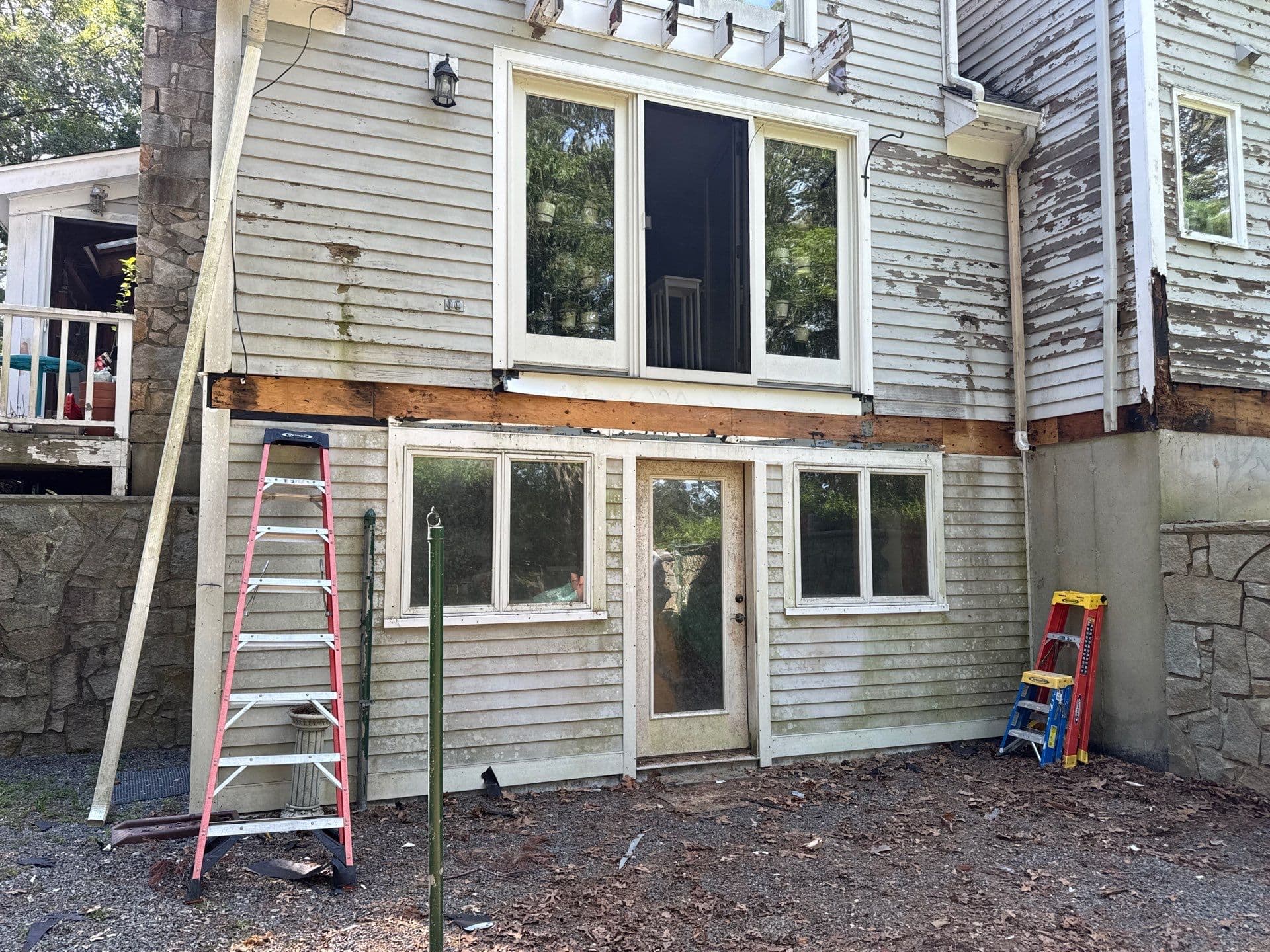 Gallery photos for Deck Rebuild Kicks Off in Marstons Mills - Demo and Footings Underway: Image #1