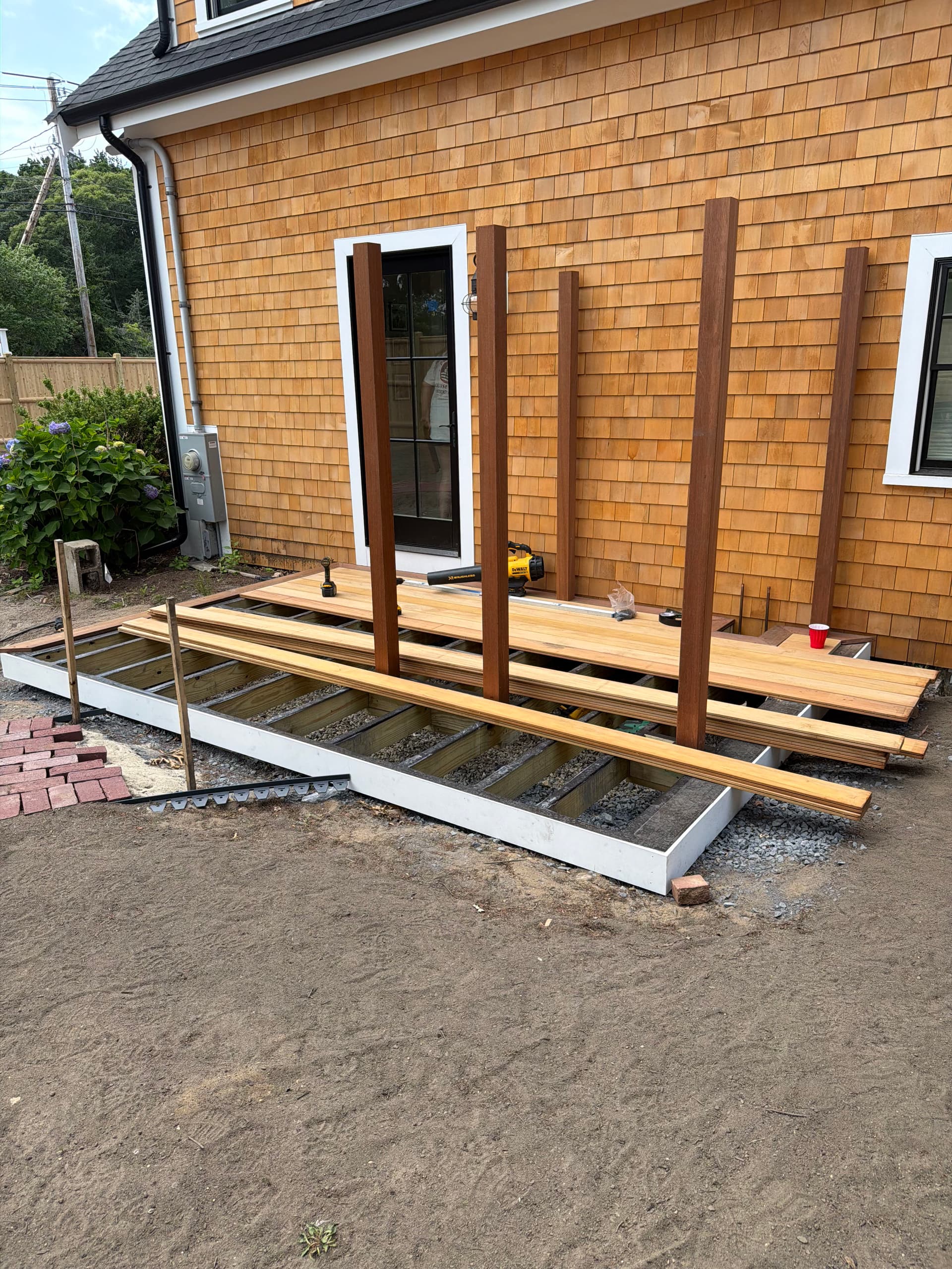 Gallery photos for Garapa Deck with Cumaru Border and Custom Outdoor Shower in Harwich Port: Image #5