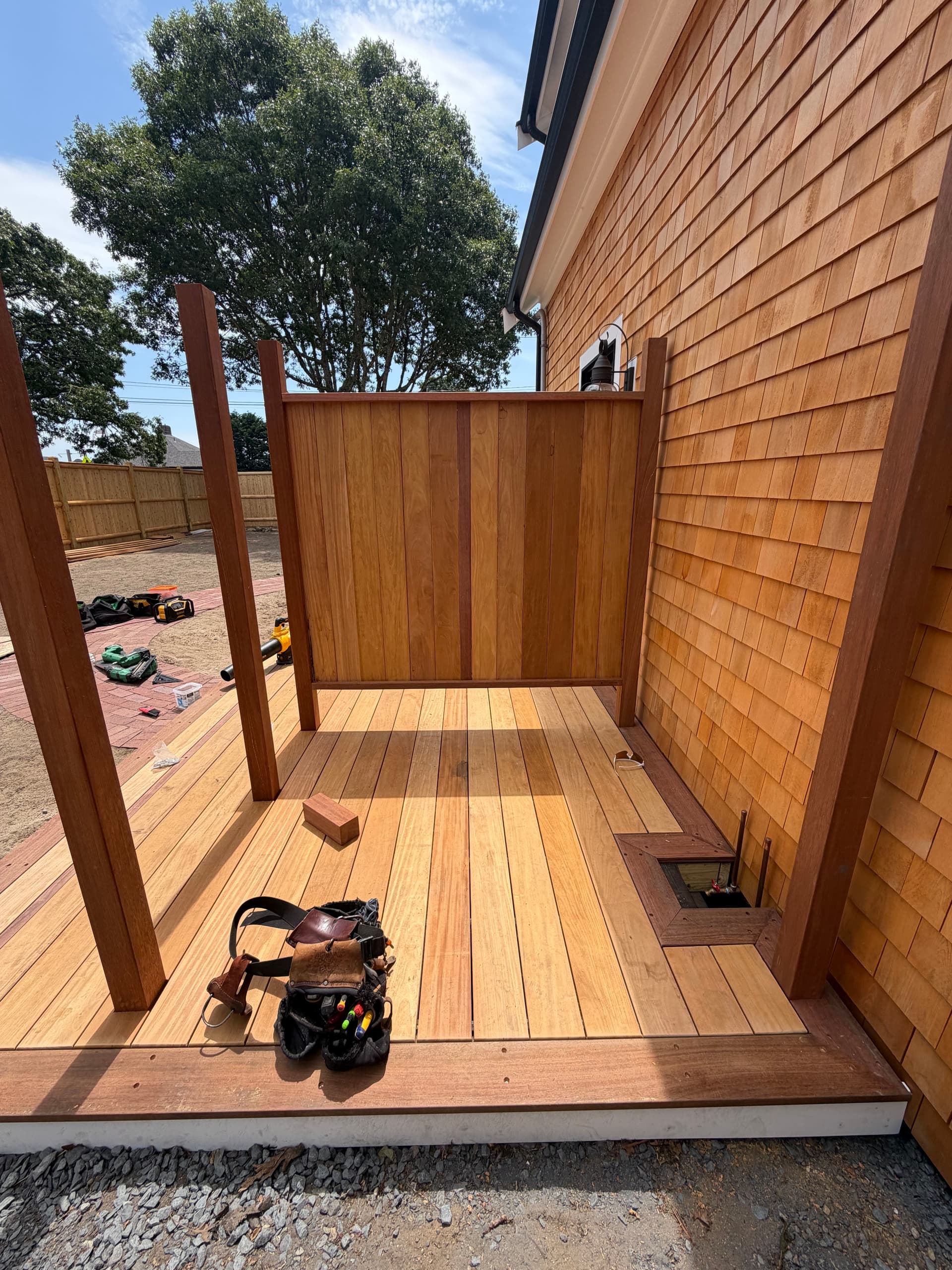 Gallery photos for Garapa Deck with Cumaru Border and Custom Outdoor Shower in Harwich Port: Image #4
