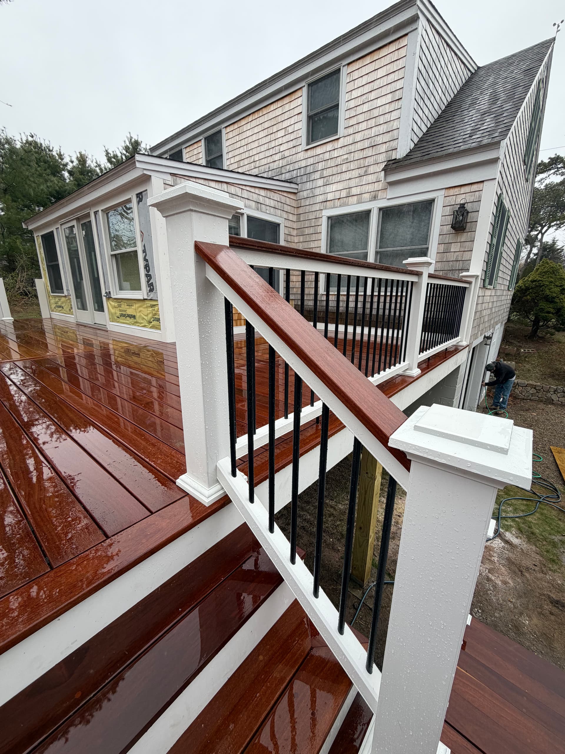 Gallery photos for Cumaru Deck Build Coming Together in Chatham: Image #9