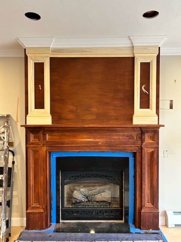 Fireplace Wooden Makeover in Yarmouthport