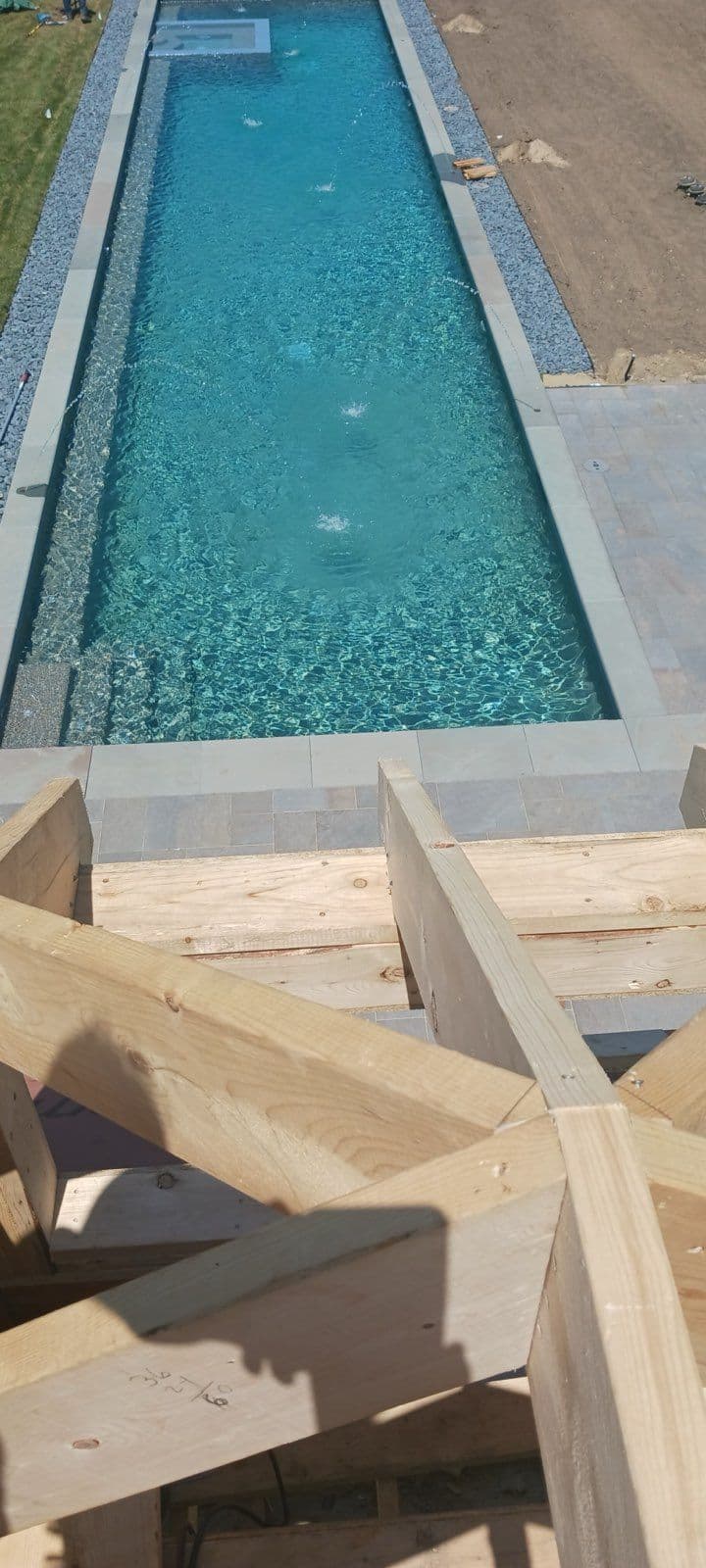 Poolside Building Construction