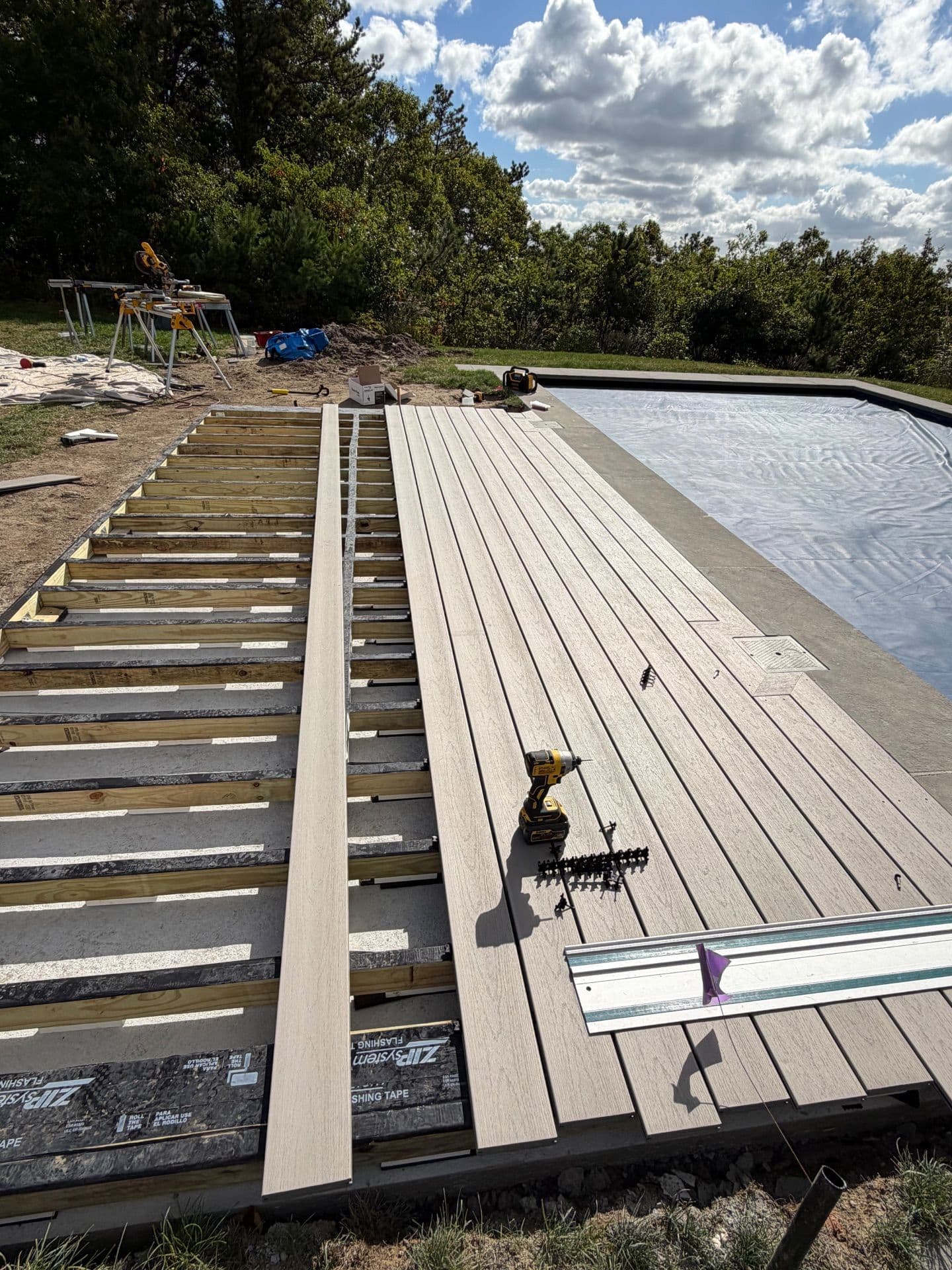 Gallery photos for Deck Installation Near the Pool - Falmouth: Image #3