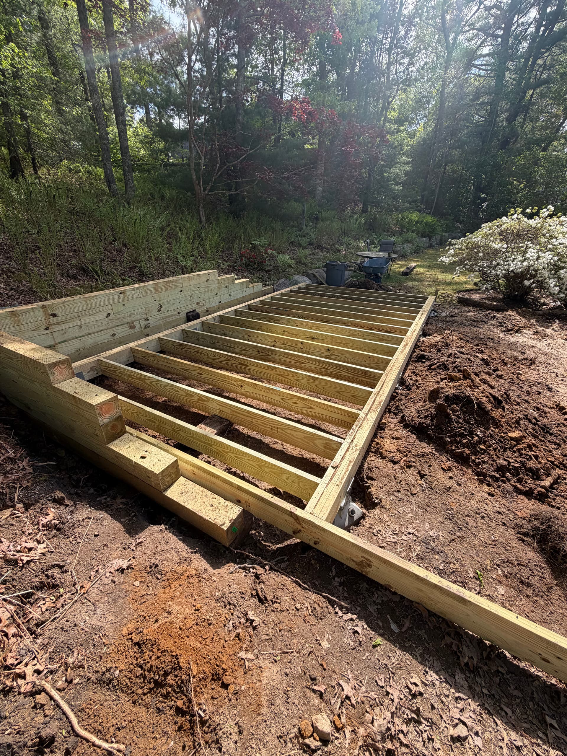 Gallery photos for New Deck Build Getting Started in Sandwich MA: Image #4