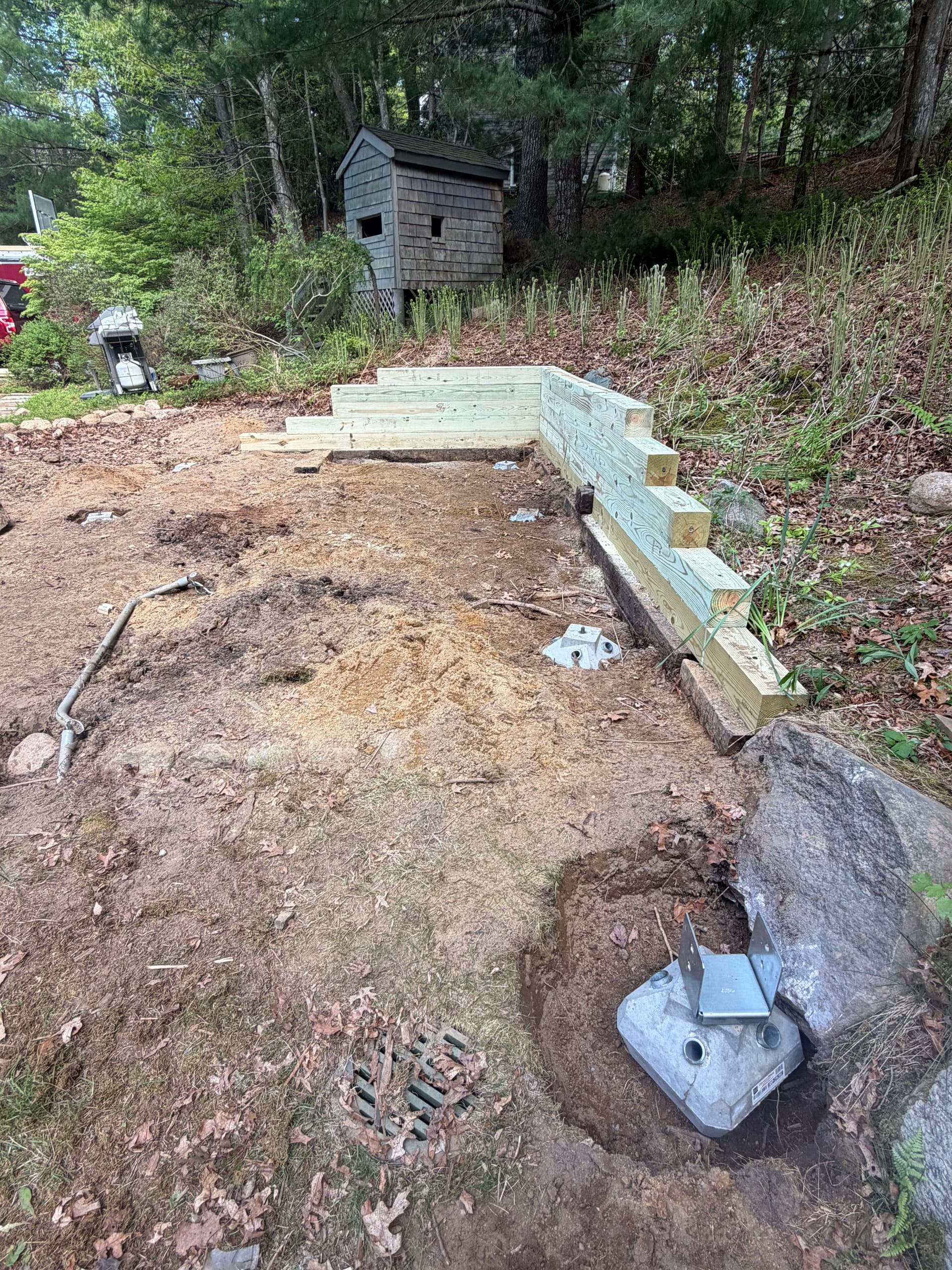 New Deck Build Getting Started in Sandwich MA image