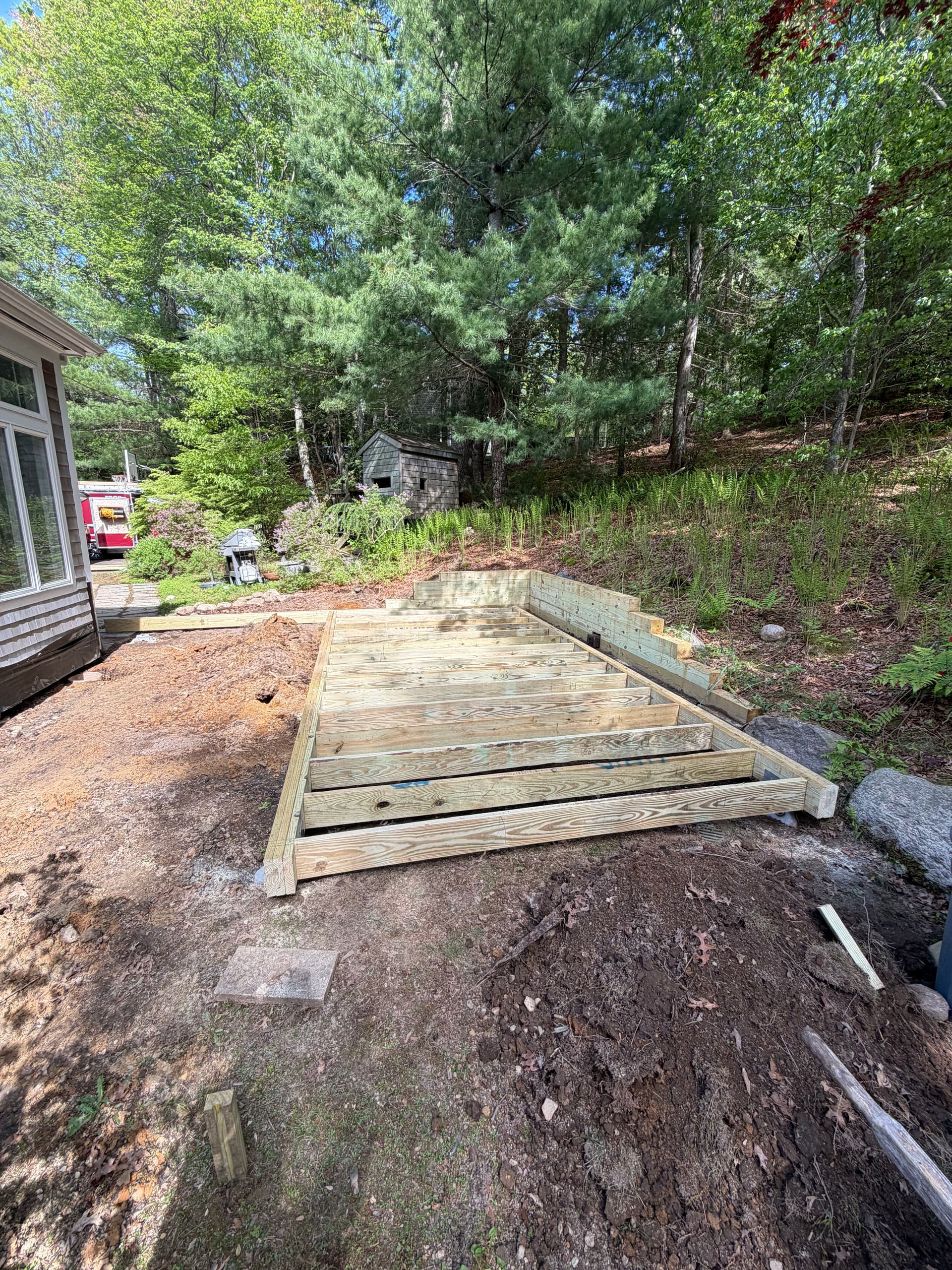 Gallery photos for New Deck Build Getting Started in Sandwich MA: Image #5
