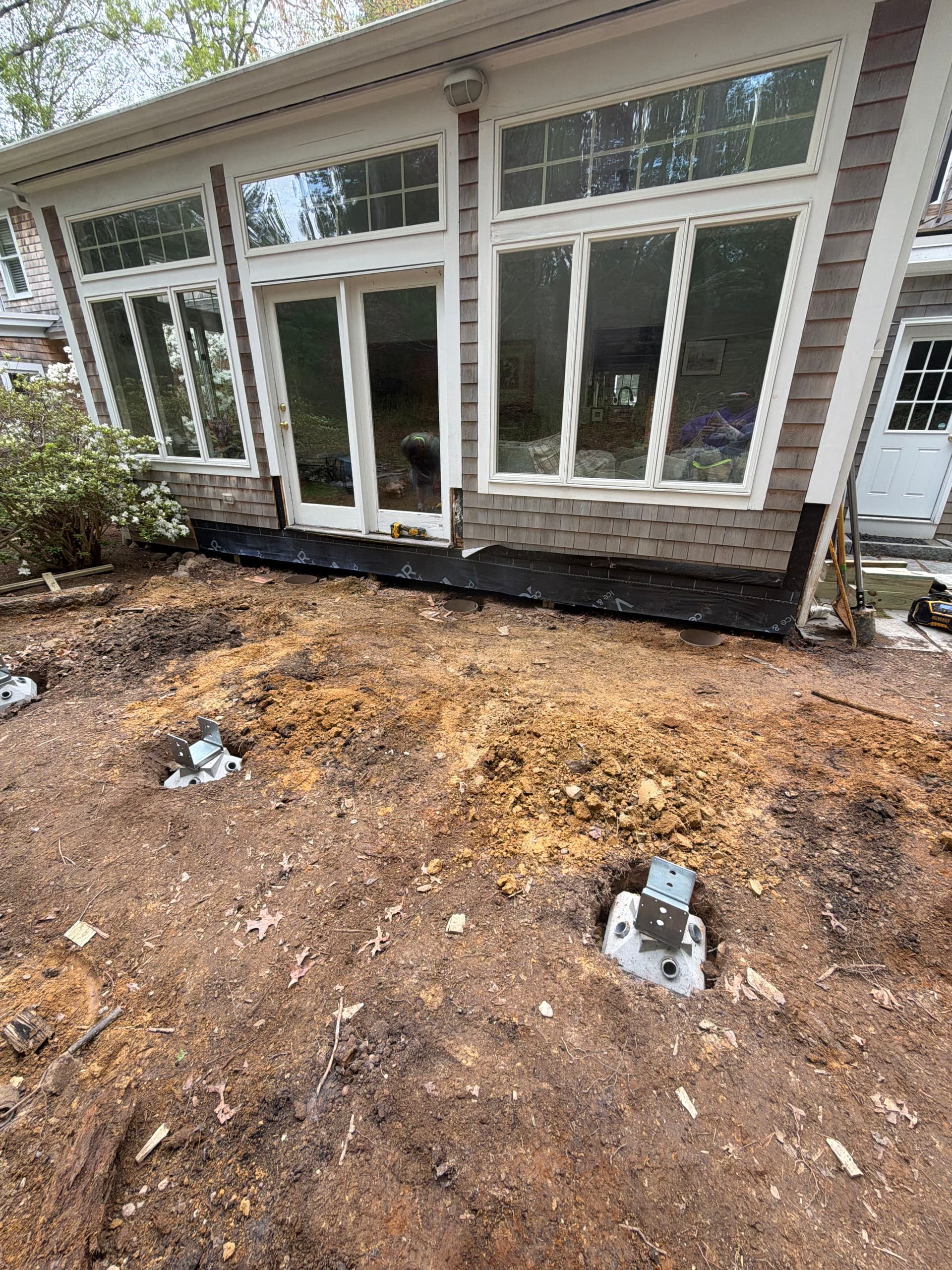Gallery photos for New Deck Build Getting Started in Sandwich MA: Image #1